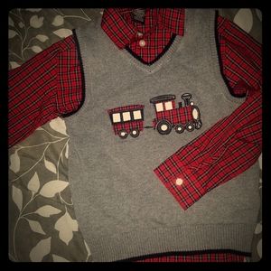 Dockers boys size 7 shirt and sweater vest combo
